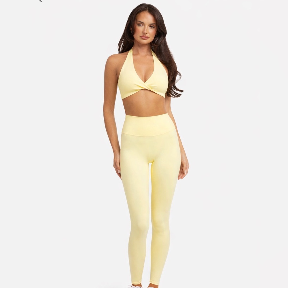 Csb Crop Shop Boutique Yellow Serenity Set xs